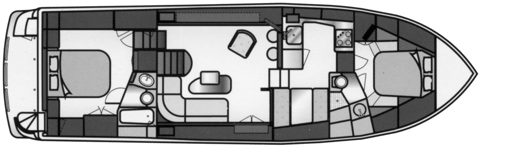 Jefferson Yachts 50 Rivanna SE floor plan