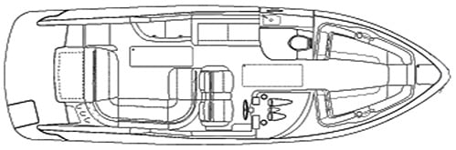 Formula 290 Bowrider floor plan