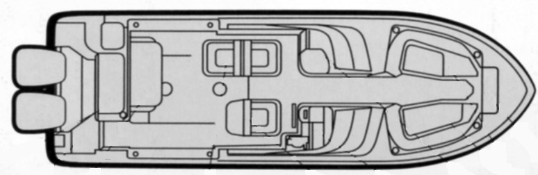 Grady-White Tournament 275; Freedom 275 floor plan