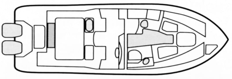 Grady-White Chesapeake 290 floor plan