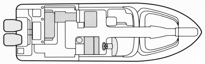 Grady-White Tournament 307; Freedom 307 floor plan