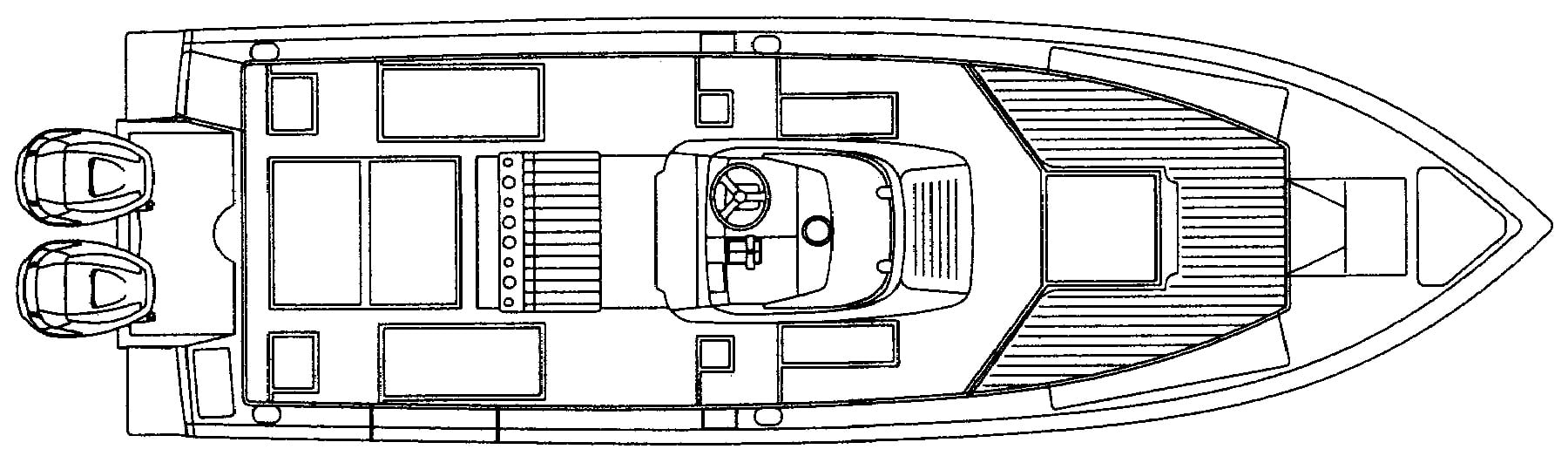 Intrepid Yachts 300 Center Console floor plan