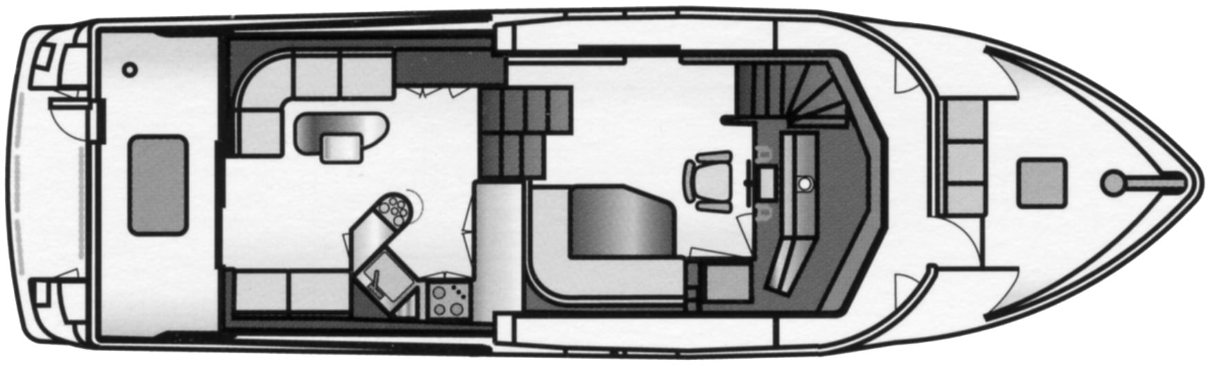 Jefferson Yachts 52 Pilothouse SE floor plan