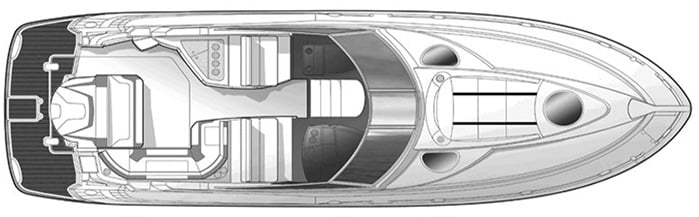 Monterey 320-335 Sport Yacht floor plan