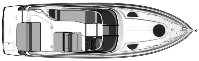 Regal Yachts 28 Express floor plan