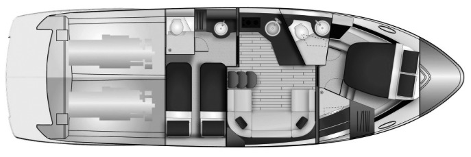 Regal Yachts 42 Sport Coupe floor plan