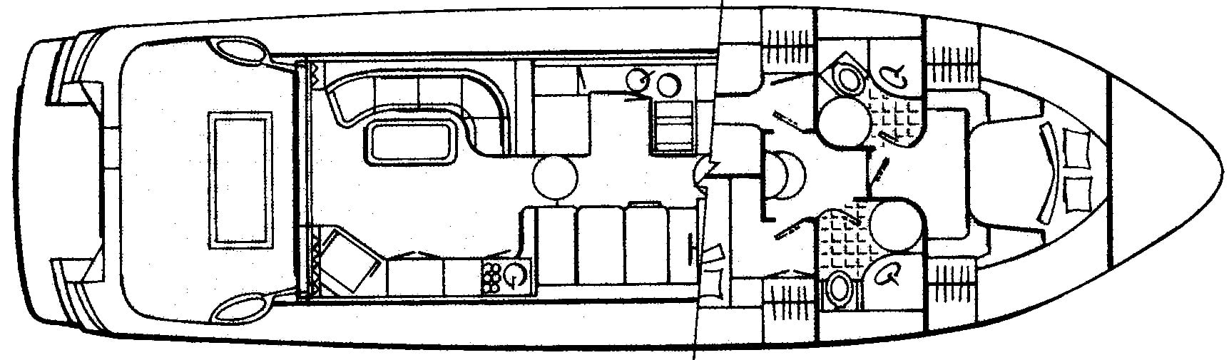 Jefferson Yachts 5300 International floor plan