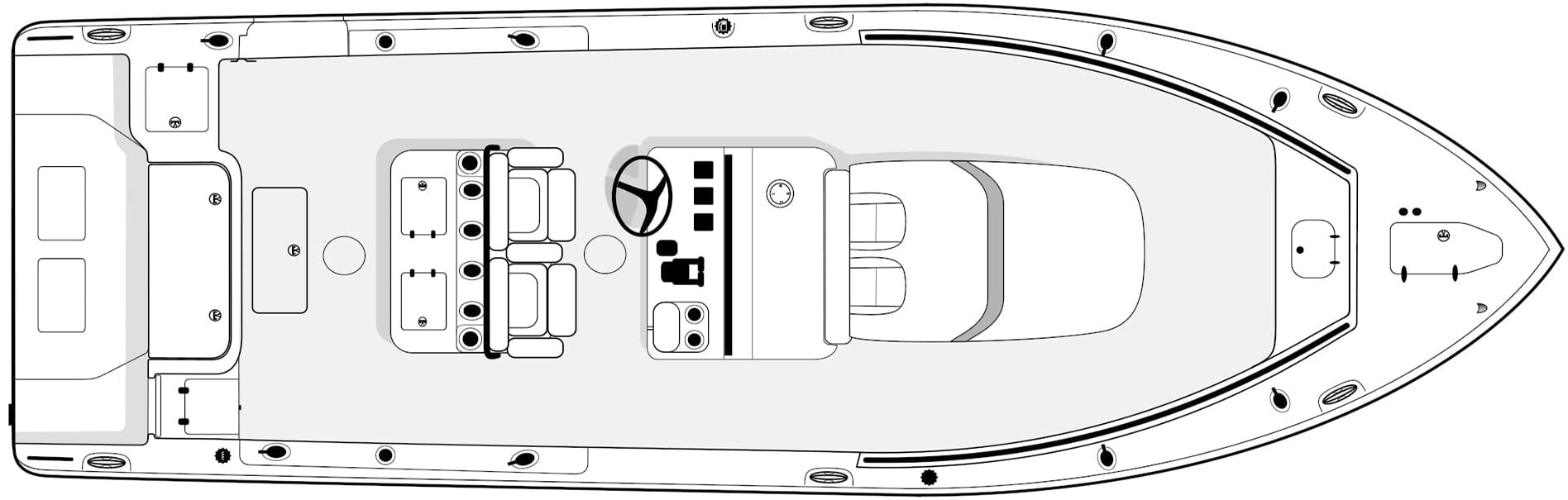 Sea Hunt 27 Gamefish floor plan