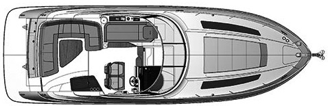 Sea Ray Yachts 350 Sundancer floor plan