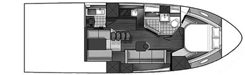 Sea Ray Yachts 410 Sundancer floor plan