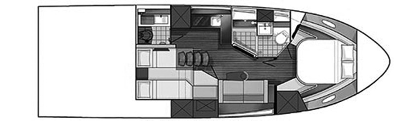 Sea Ray Yachts 410 Sundancer floor plan