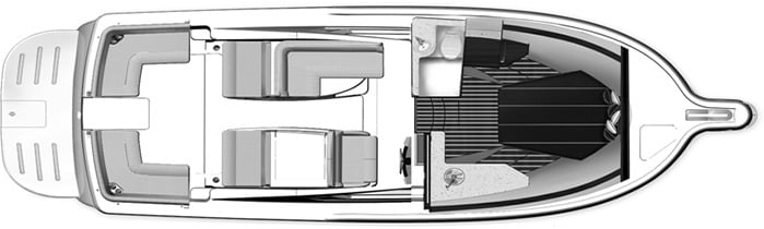Tiara Yachts 3100 Coronet floor plan