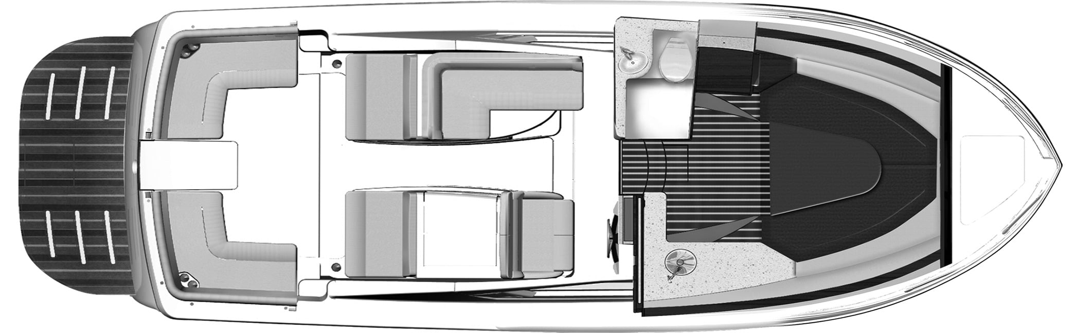 Tiara Yachts 3100 Coronet floor plan
