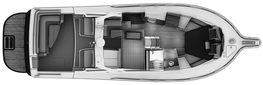 Tiara Yachts 3600 Coronet floor plan