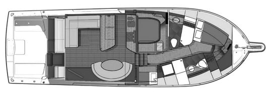 Tiara Yachts 4800 Convertible floor plan
