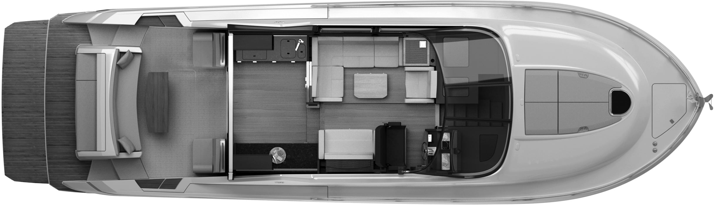 Tiara Yachts 50-53 Coupe floor plan