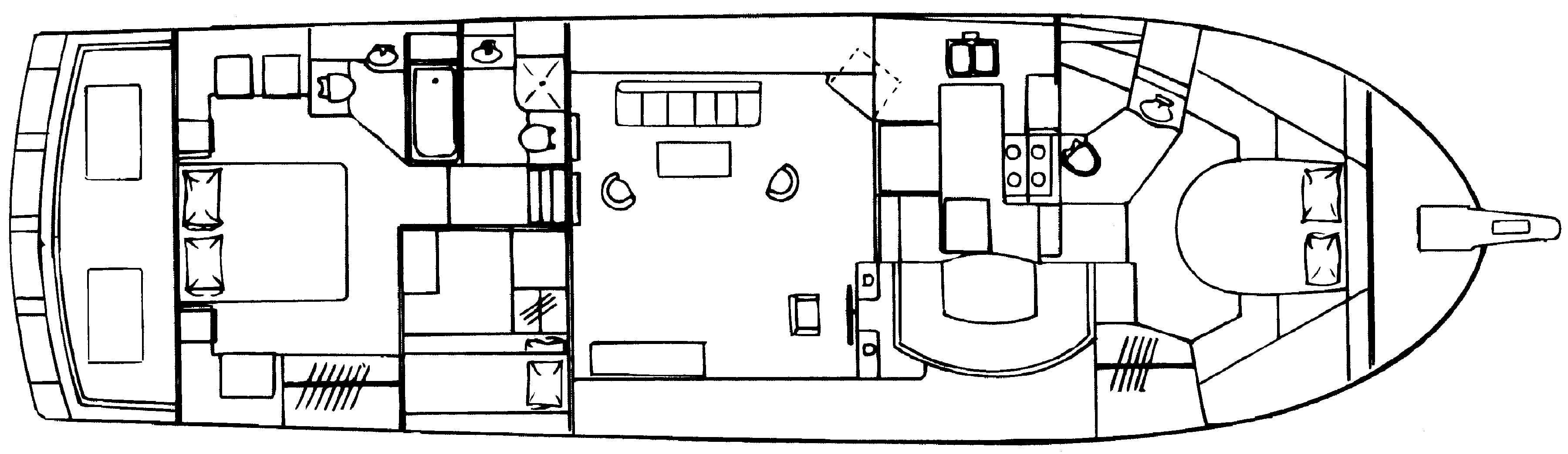 Jefferson Yachts 56 Rivanna Cockpit MY floor plan