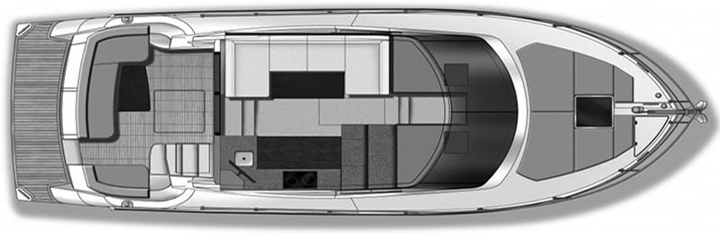 Carver Yachts C34 Command Bridge floor plan