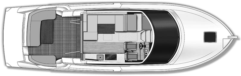 Carver Yachts C37 Coupe floor plan