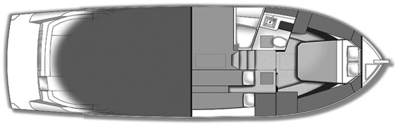 Carver Yachts C37 Coupe floor plan