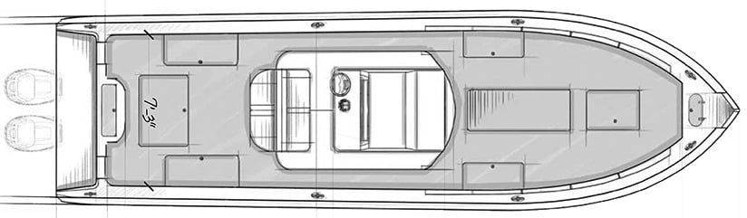 Yellowfin 32 floor plan