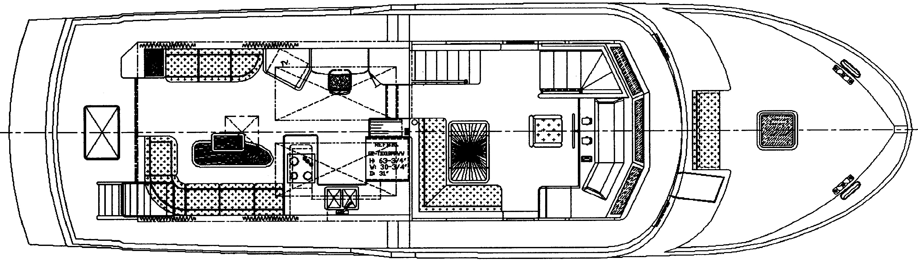 Jefferson Yachts 57 Pilothouse floor plan