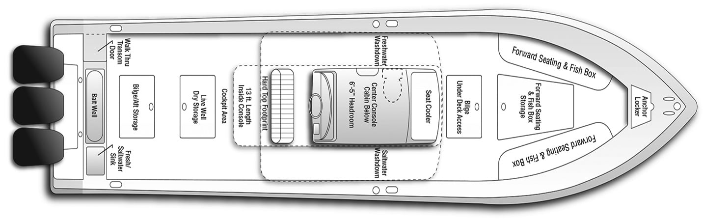 Bahama Yachts 41 floor plan