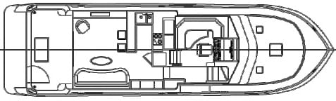 Navigator Yachts 5100 Pilothouse floor plan