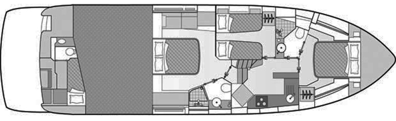 Sunseeker Yachts Manhattan 53 floor plan
