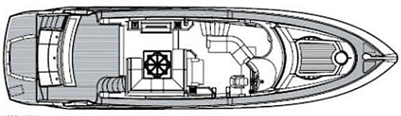 Sunseeker Yachts Manhattan 60 floor plan