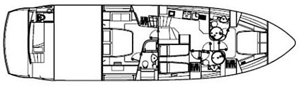 Sunseeker Yachts Manhattan 60 floor plan