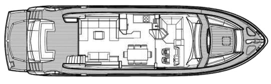 Sunseeker Yachts Manhattan 73 floor plan