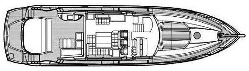 Sunseeker Yachts Predator 74 floor plan