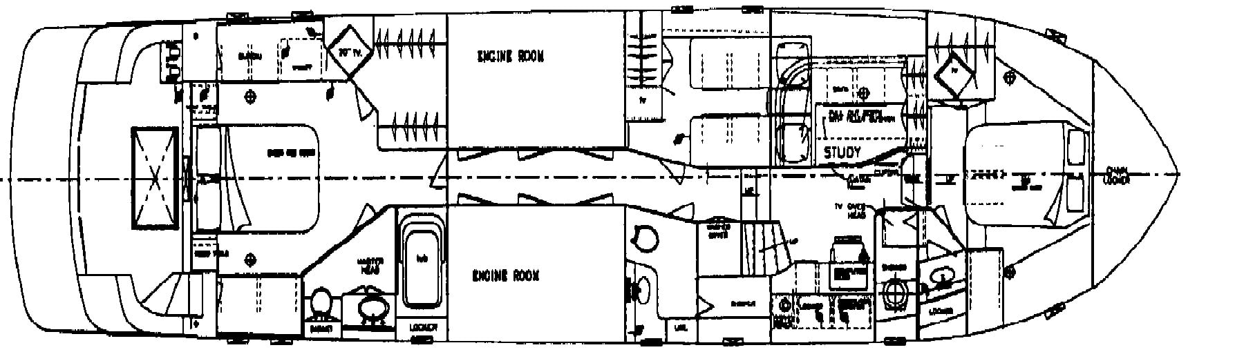 Jefferson Yachts 60 Marquessa Cockpit MY floor plan