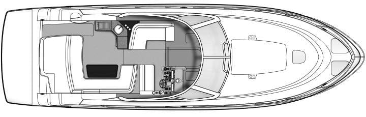 Sea Ray Yachts 43 Sundancer; 470 Sundancer floor plan