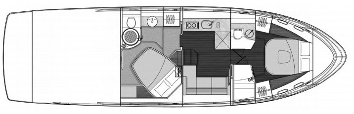 Sea Ray Yachts 470 Sundancer floor plan