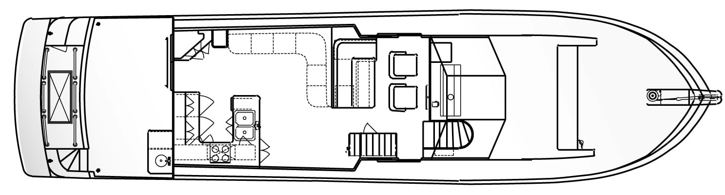 Jefferson Yachts 60 Marquessa MY floor plan
