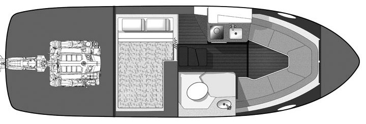 Monterey 280 SCR; 280–295 SY floor plan