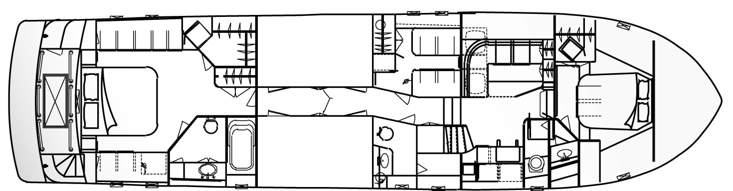 Jefferson Yachts 60 Marquessa MY floor plan