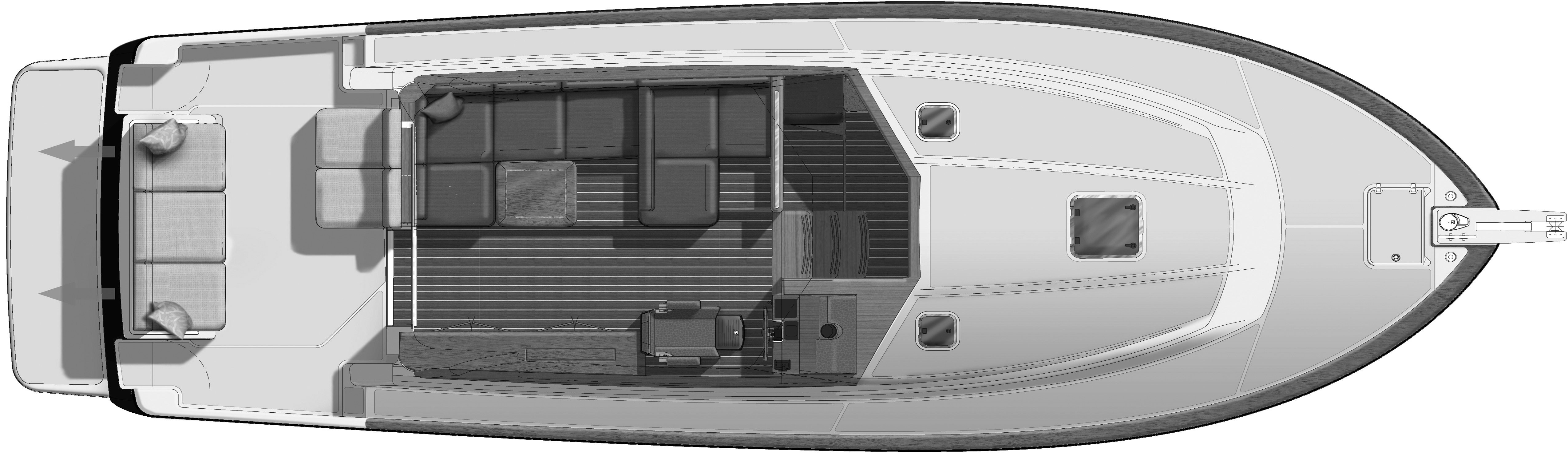 Sabre Yachts 38 Salon Express floor plan