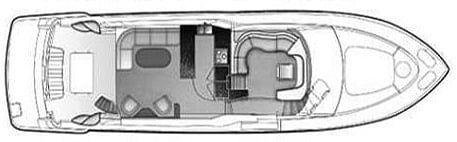 Carver Yachts 560 Voyager  floor plan