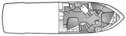 Carver Yachts 560 Voyager  floor plan