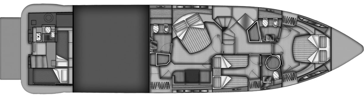 Azimut Yachts 64 Flybridge floor plan