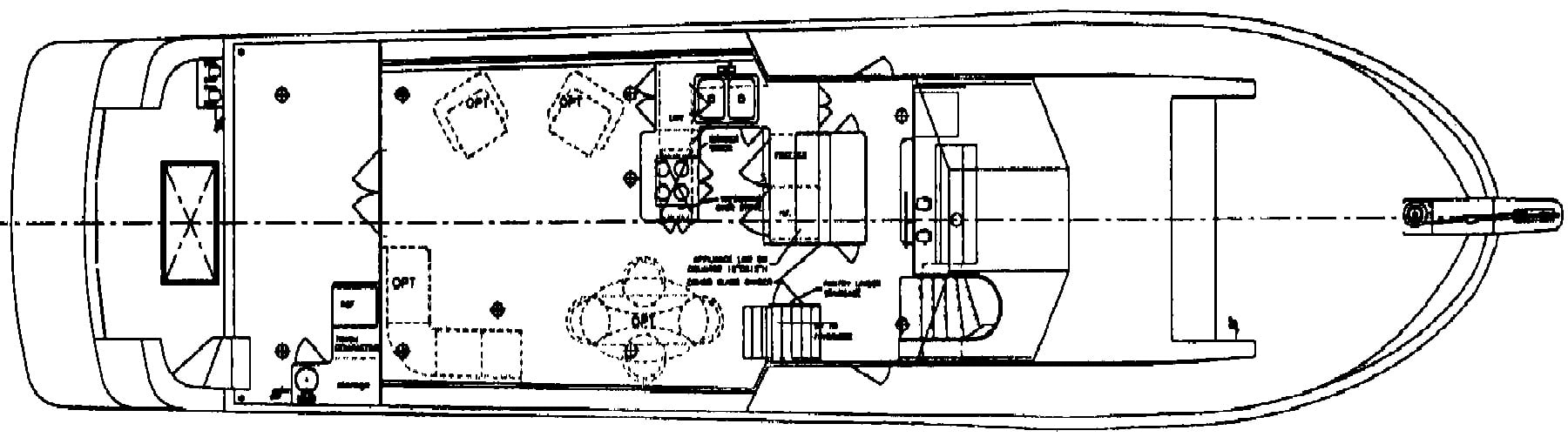 Jefferson Yachts 65 Marquessa Cockpit MY floor plan
