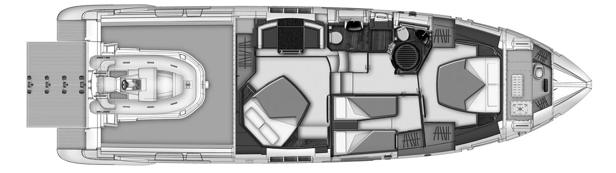 Azimut Yachts 55S floor plan
