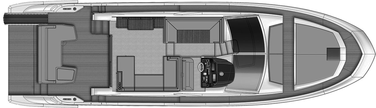 Azimut Yachts 50 Fly floor plan