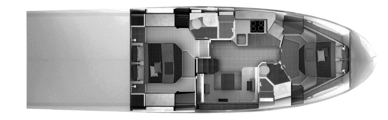 Azimut Yachts Atlantis 50 floor plan