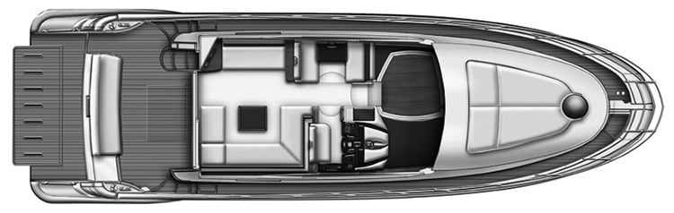 Azimut Yachts 48 Flybridge floor plan
