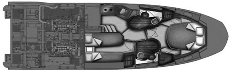 Azimut Yachts 40S floor plan