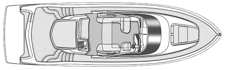 Carver Yachts 44 Sojourn floor plan